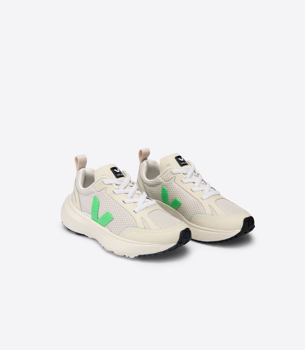 Veja Sneakers Kids - Canary Elastic Lace - Beige - 1327TSNEO